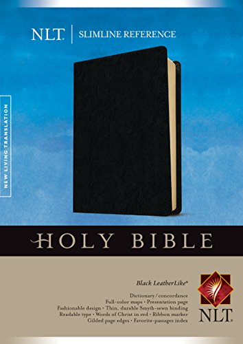Stock image for Slimline Reference Bible NLT (LeatherLike, Black) for sale by Goodwill Books