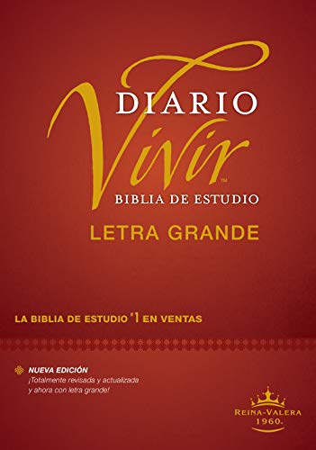 Stock image for Biblia de estudio del diario vivir RVR60, letra grande (Tapa dura, Letra Roja) (Spanish Edition) for sale by Pennywisestore