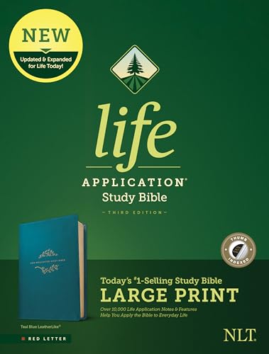 Beispielbild fr NLT Life Application Study Bible, Third Edition, Large Print (Leather) zum Verkauf von Grand Eagle Retail