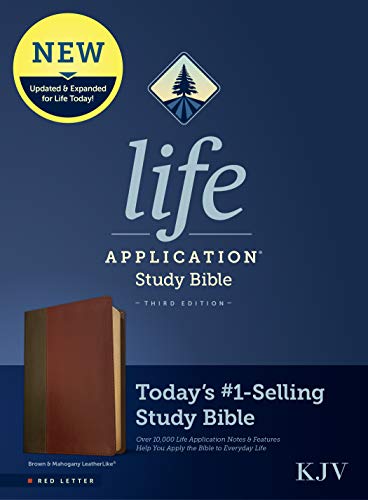 Beispielbild fr KJV Life Application Study Bible, Third Edition (Red Letter, LeatherLike, Brown/Mahogany) zum Verkauf von Lakeside Books