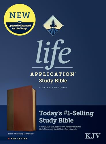 9781496439772: KJV Life Application Study Bible, Third Edition, Brown: King James Version, Brown & Mahogany, Leatherlike, Red Letter