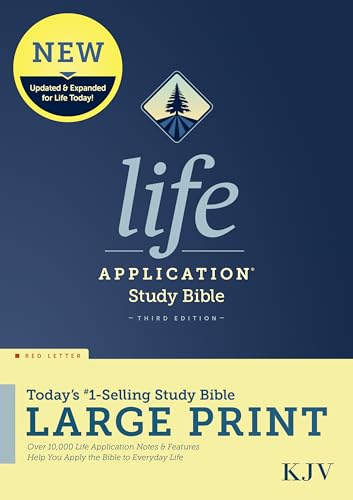 Beispielbild fr KJV Life Application Study Bible, Third Edition, Large Print (Red Letter, Hardcover) zum Verkauf von Lakeside Books
