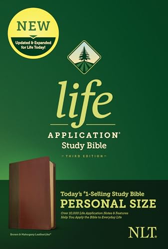 Beispielbild fr NLT Life Application Study Bible, Third Edition, Personal Size (LeatherLike, Brown/Mahogany) zum Verkauf von Blackwell's