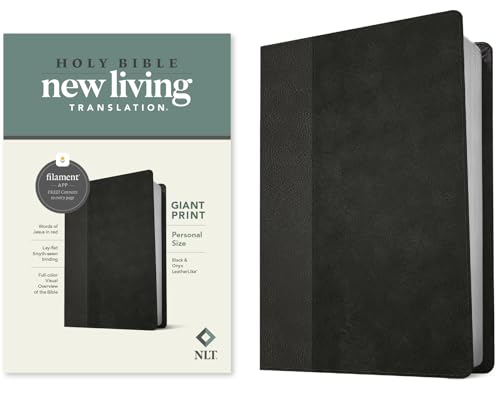 Beispielbild fr NLT Personal Size Giant Print Holy Bible (Black/Onyx) zum Verkauf von Bay Used Books