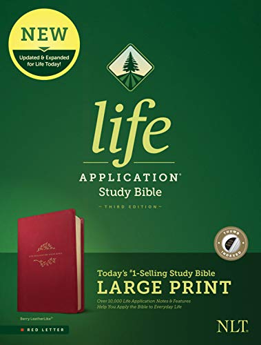 Beispielbild fr NLT Life Application Study Bible, Third Edition, Large Print (Leather) zum Verkauf von Grand Eagle Retail