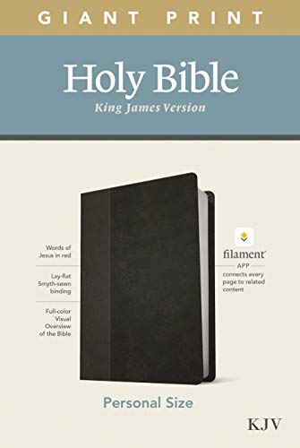 Imagen de archivo de KJV Personal Size Giant Print Holy Bible (Red Letter, LeatherLike, Black/Onyx): Includes Free Access to the Filament Bible App Delivering Study Notes, Devotionals, Worship Music, and Video a la venta por Pennywisestore