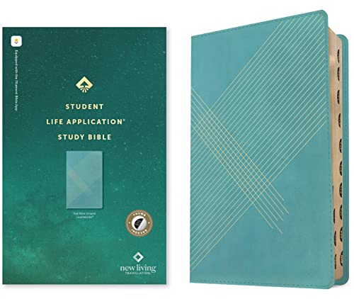 Stock image for NLT Student Life Application Study Bible, Filament-Enabled Edition (Red Letter, LeatherLike, Teal Blue Striped, Indexed) for sale by Lakeside Books