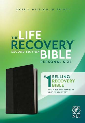 Beispielbild fr NLT Life Recovery Bible, Second Edition, Personal Size (LeatherLike, Black/Onyx) zum Verkauf von Blackwell's