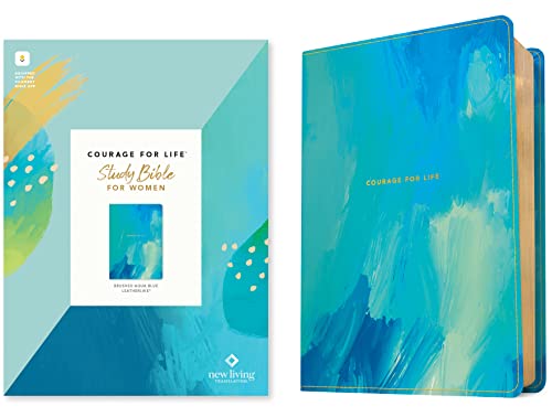 

Courage for Life Study Bible for Women : New Living Translation, Brushed Aqua Blue, Filament