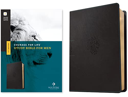 

Courage for Life Study Bible for Men : New Living Translation, Onyx Lion, Filament