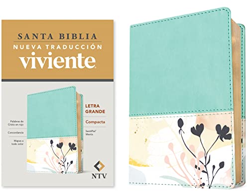 Beispielbild fr Santa Biblia NTV, Edici=n compacta, letra grande (SentiPiel, Menta, Letra Roja) (Spanish Edition) [Imitation Leather] Tyndale House Publishers, Inc. zum Verkauf von Lakeside Books