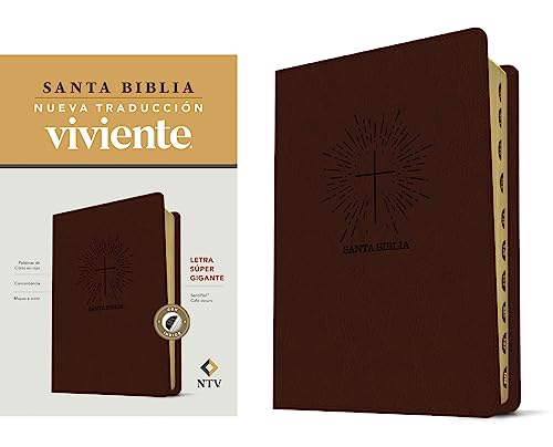 Stock image for Santa Biblia NTV, letra sper gigante (SentiPiel, Caf oscuro , ndice, Letra Roja) (Spanish Edition) for sale by GF Books, Inc.