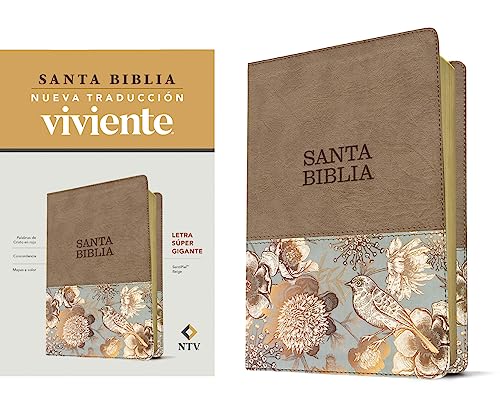 Stock image for Santa Biblia NTV, letra sper gigante (SentiPiel, Beige, Letra Roja) (Spanish Edition) for sale by California Books