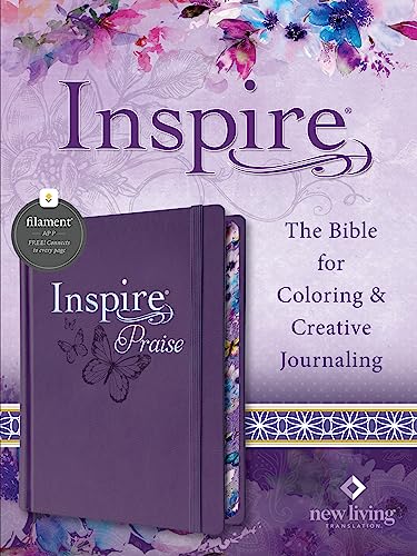 Stock image for Inspire PRAISE Bible NLT, Filament-Enabled Edition (Hardcover LeatherLike, Purple): The Bible for Coloring & Creative Journaling [Hardcover] Tyndale for sale by Lakeside Books