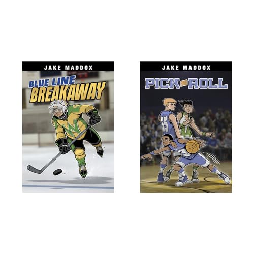 9781496563286: Jake Maddox Sports Stories: Pick and Roll / Blue Line Breakaway