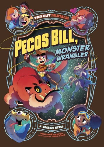 Imagen de archivo de Pecos Bill, Monster Wrangler: A Graphic Novel (Far Out Folktales) a la venta por Jenson Books Inc