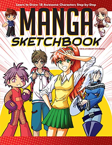Stock image for Manga Sketchbook: Learn to Draw 18 Awesome Characters Step-by-Step (Fox Chapel Publishing) Ultimate Guide for All Ages with Tips, Instructions, Graph Paper Practice Pages, Chibi, Shojo, Shonen, More for sale by Goodwill of Colorado