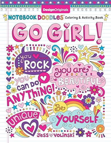9781497200159: Notebook Doodles Go Girl!: Coloring & Activity Book: 6