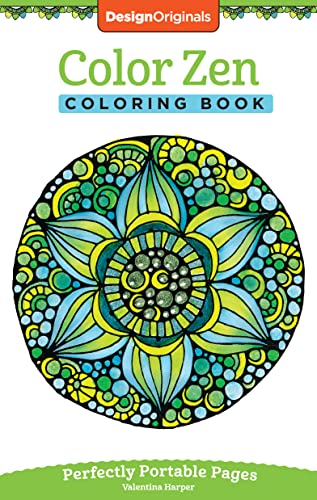 Beispielbild fr Color Zen Coloring Book: Perfectly Portable Pages (On-the-Go Coloring Book) (Design Originals) Extra-Thick High-Quality Perforated Pages & Convenient 5x8 Size: Take Along to De-Stress Wherever You Go zum Verkauf von Wonder Book