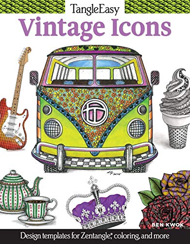 Beispielbild fr TangleEasy Vintage Icons : Design Templates for Zentangle(R), Coloring, and More zum Verkauf von Better World Books