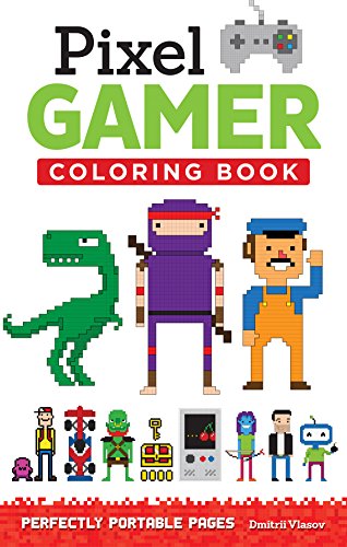 9781497200425: Pixel Gamer: Perfectly Portable Pages (On-the-Go! Coloring Book)