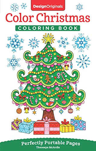 Stock image for Color Christmas Coloring Book: Perfectly Portable Pages (On-The-Go!) (Design Originals) Holiday Art Designs on High-Quality Perforated Pages; Convenient 5x8 Size is Perfect to Take Along Everywhere for sale by Your Online Bookstore