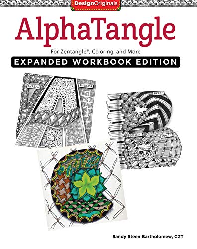 Imagen de archivo de AlphaTangle, Expanded Workbook Edition: For Zentangle(R), Coloring, and More (Design Originals) a la venta por Blue Vase Books