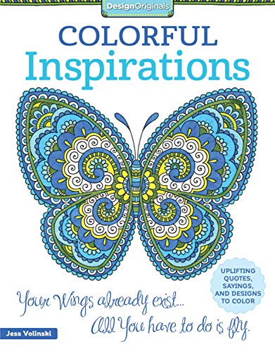 Stock image for Colorful Inspirations: Uplifting Quotes, Sayings, and Designs to Color (Design Originals) for sale by Books Unplugged