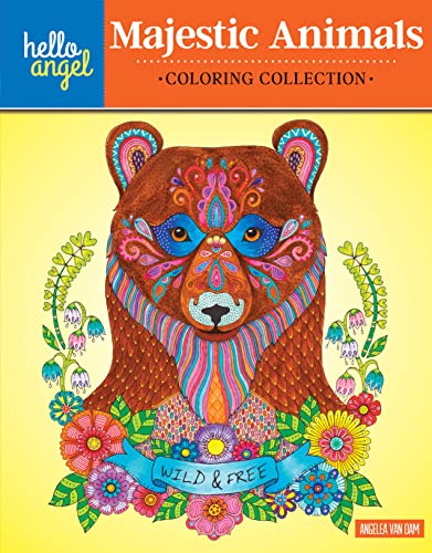 Beispielbild fr Hello Angel Majestic Animals Coloring Collection zum Verkauf von WorldofBooks