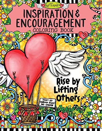 Stock image for Inspiration & Encouragement Coloring Book (Design Originals) A Perfect Gift for Bold and Wacky Women Brave Enough to Be Authentic - 32 Beautiful Designs and Uplifting Quotes on Thick, Perforated Paper for sale by ZBK Books