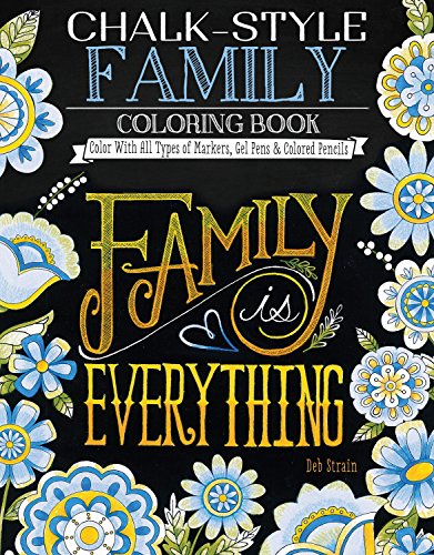 Beispielbild fr Chalk-Style Family Coloring Book: Color with All Types of Markers, Gel Pens & Colored Pencils zum Verkauf von ThriftBooks-Atlanta