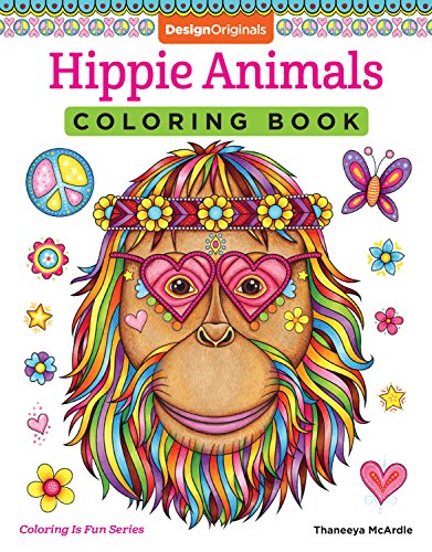 Imagen de archivo de Hippie Animals Coloring Book (Coloring is Fun) (Design Originals) 32 Groovy, Totally Chill Animal Designs from Thaneeya McArdle, on High-Quality, Extra-Thick Perforated Pages Resist Bleed-Through a la venta por Goodwill of Colorado