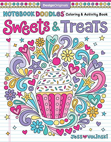9781497202498: Notebook Doodles Sweets & Treats: Coloring & Activity Book (Design Originals) 32 Scrumptious Designs; Beginner-Friendly Empowering Art Activities for Tweens, on Extra-Thick Perforated Pages
