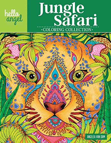Beispielbild fr Hello Angel Jungle Safari Coloring Collection (Design Originals) 32 One-Side-Only Designs with Animals like Lions, Elephants, and Giraffes, Quotes, Helpful Tips, and 8 Finished Pieces for Inspiration zum Verkauf von WorldofBooks