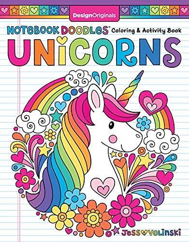 Stock image for Notebook Doodles Unicorns (Design Originals) Encouraging Coloring Book with 32 Whimsical Designs Beginner-Friendly Art Activities to Boost Self-Esteem in Tweens, on High-Quality Perforated Paper for sale by Zoom Books Company