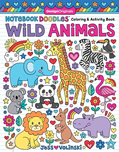 Beispielbild fr Notebook Doodles Wild Animals: Coloring & Activity Book (Design Originals) 32 Whimsical Designs of Zebras, Elephants, Lions, Tigers & More; Beginner-Friendly Inspiring Art Activities; Perforated Paper zum Verkauf von WorldofBooks