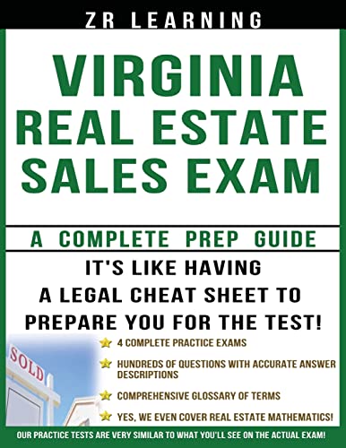 Imagen de archivo de Virginia Real Estate Sales Exam Questions a la venta por Wonder Book