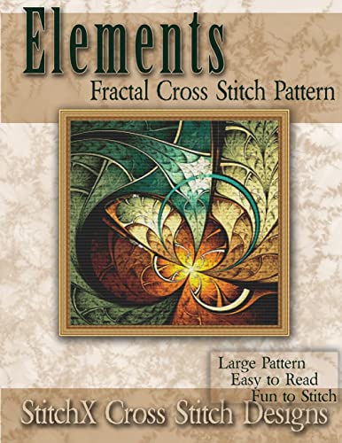9781497368026: Elements Fractal Cross Stitch Pattern