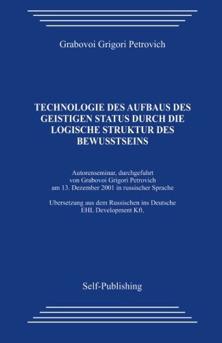 Imagen de archivo de Technologie des Aufbaus des geistigen Status a la venta por medimops