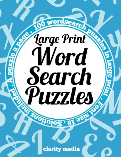 Beispielbild fr Large Print Wordsearch Puzzles: A book of 100 wordsearch puzzles in large print with solutions zum Verkauf von WorldofBooks