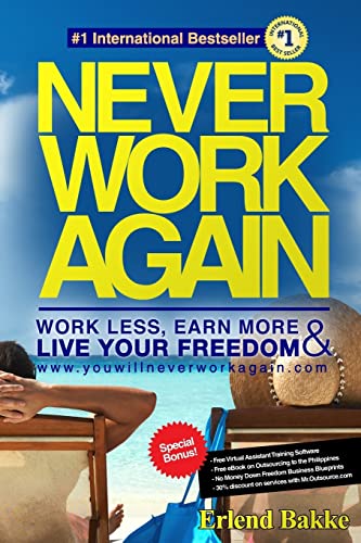 Stock image for Never Work Again: Work Less, Earn More, and Live Your Freedom for sale by SecondSale