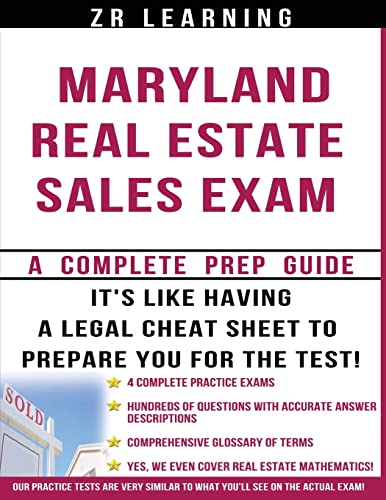 Imagen de archivo de Maryland Real Estate Sales Exam - 2014 Version: Principles, Concepts and Hundreds Of Practice Questions Similar To What You'll See On Test Day a la venta por SecondSale