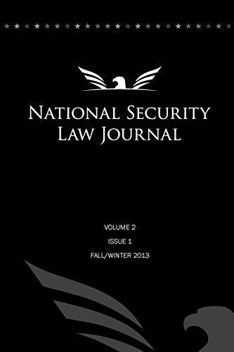 Stock image for National Security Law Journal: Fall/Winter 2013: Vol 2 for sale by Revaluation Books