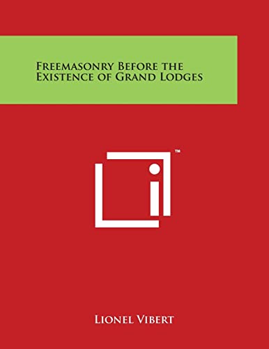 9781497971554: Freemasonry Before the Existence of Grand Lodges