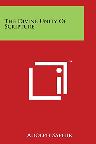 Imagen de archivo de The Divine Unity Of Scripture a la venta por PBShop.store UK