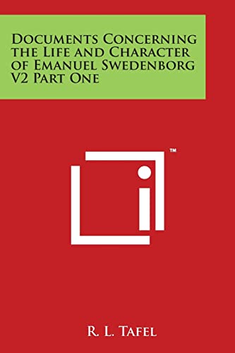 Imagen de archivo de Documents Concerning the Life and Character of Emanuel Swedenborg V2 Part One a la venta por Lucky's Textbooks