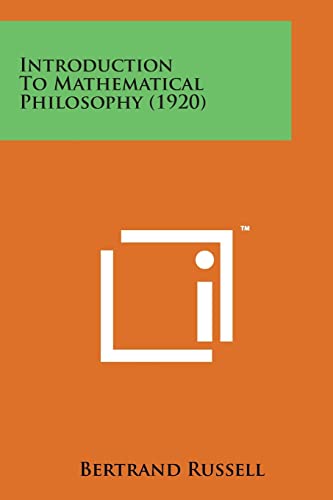 Imagen de archivo de Introduction to Mathematical Philosophy 1920 a la venta por PBShop.store US