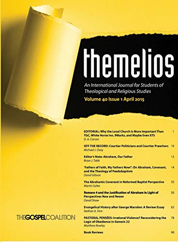 9781498230490: Themelios, Volume 40, Issue 1: 40.1