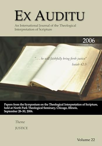 Stock image for Ex Auditu - Volume 22: An International Journal for the Theological Interpretation of Scripture for sale by Chiron Media