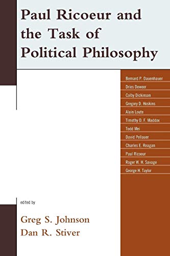 Imagen de archivo de Paul Ricoeur and the Task of Political Philosophy (Studies in the Thought of Paul Ricoeur) a la venta por Michael Lyons
